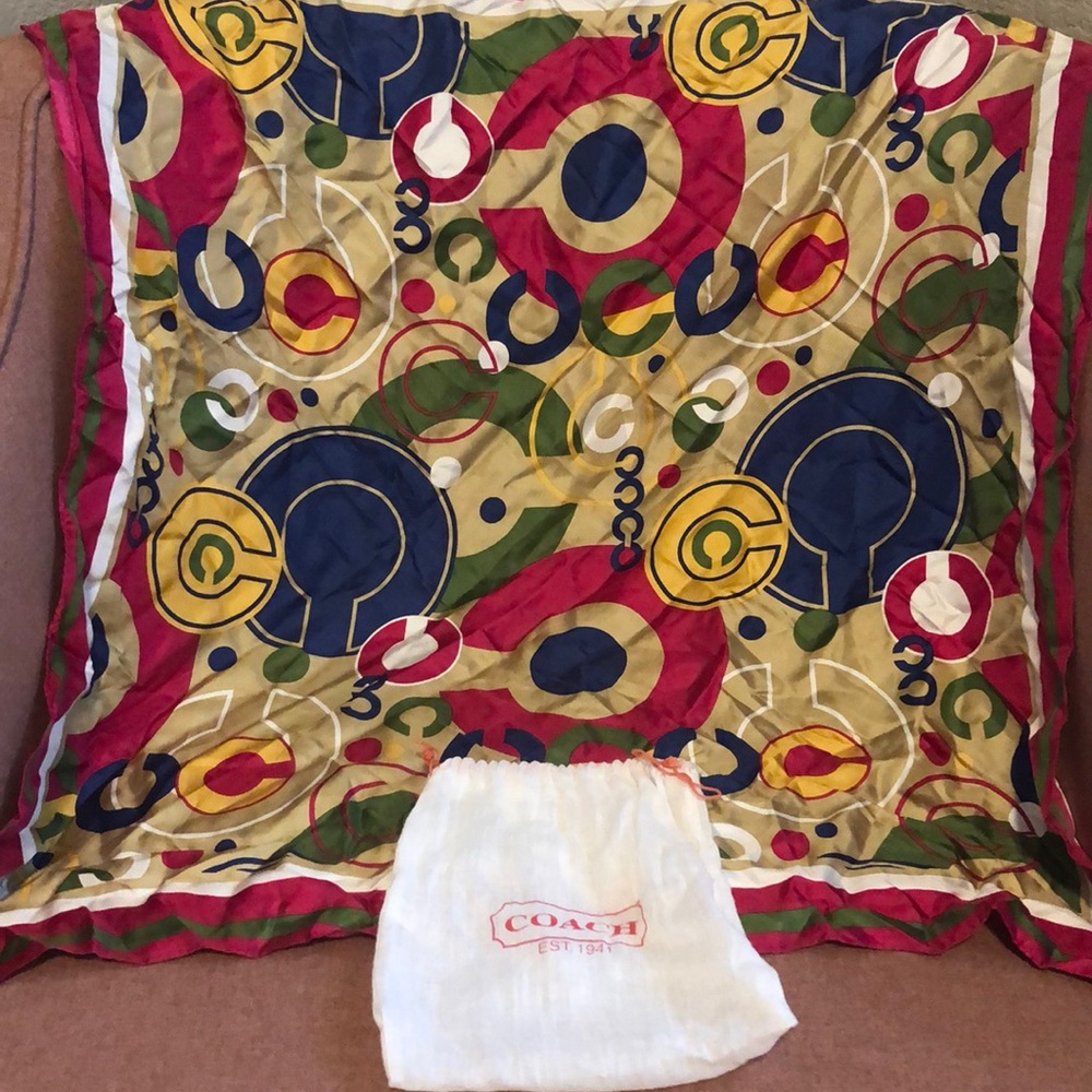 Coach silk scarf